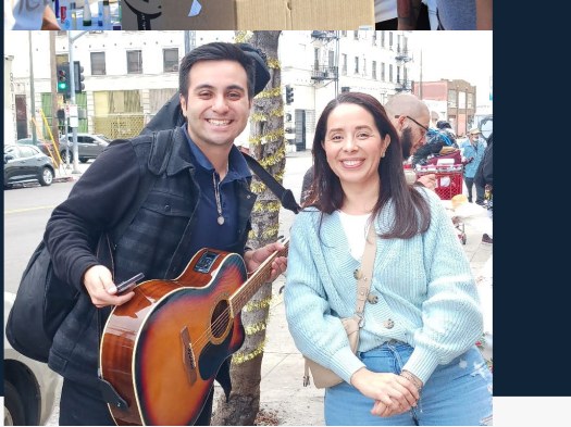 Young missionaries on the street